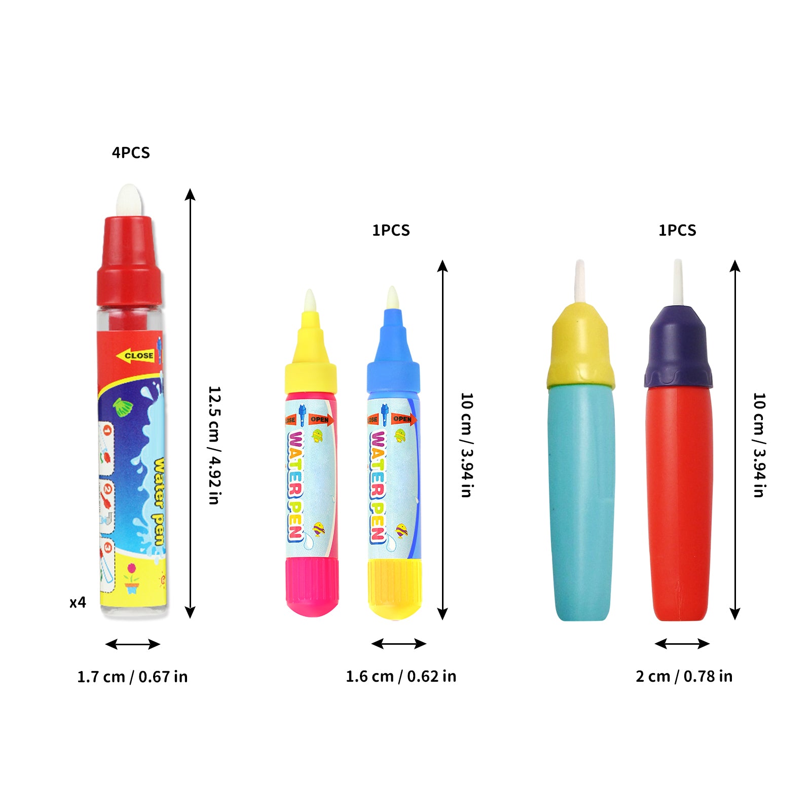Joyfia 8 Pieces Water Doodle Pens Replacement Water Markers, Drawing D –  joyfia