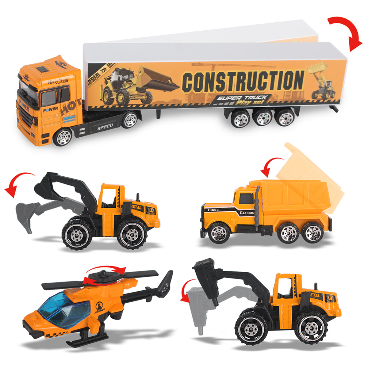 Joyfia Construction Vehicles for Boys, 11 in 1 Mini Construction Cars –  joyfia
